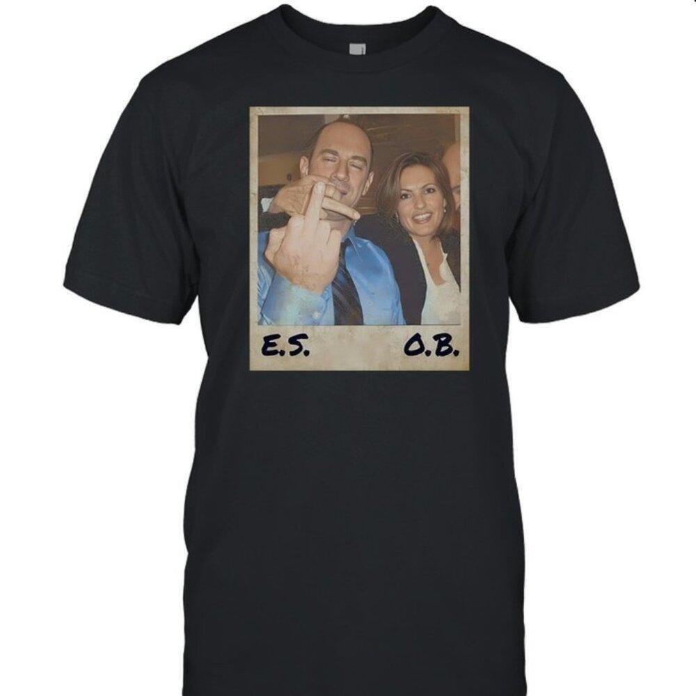 Kailyn Lowry Wearing Elliot Stabler Olivia Benson Graphic T-Shirt Tv Fan Casual